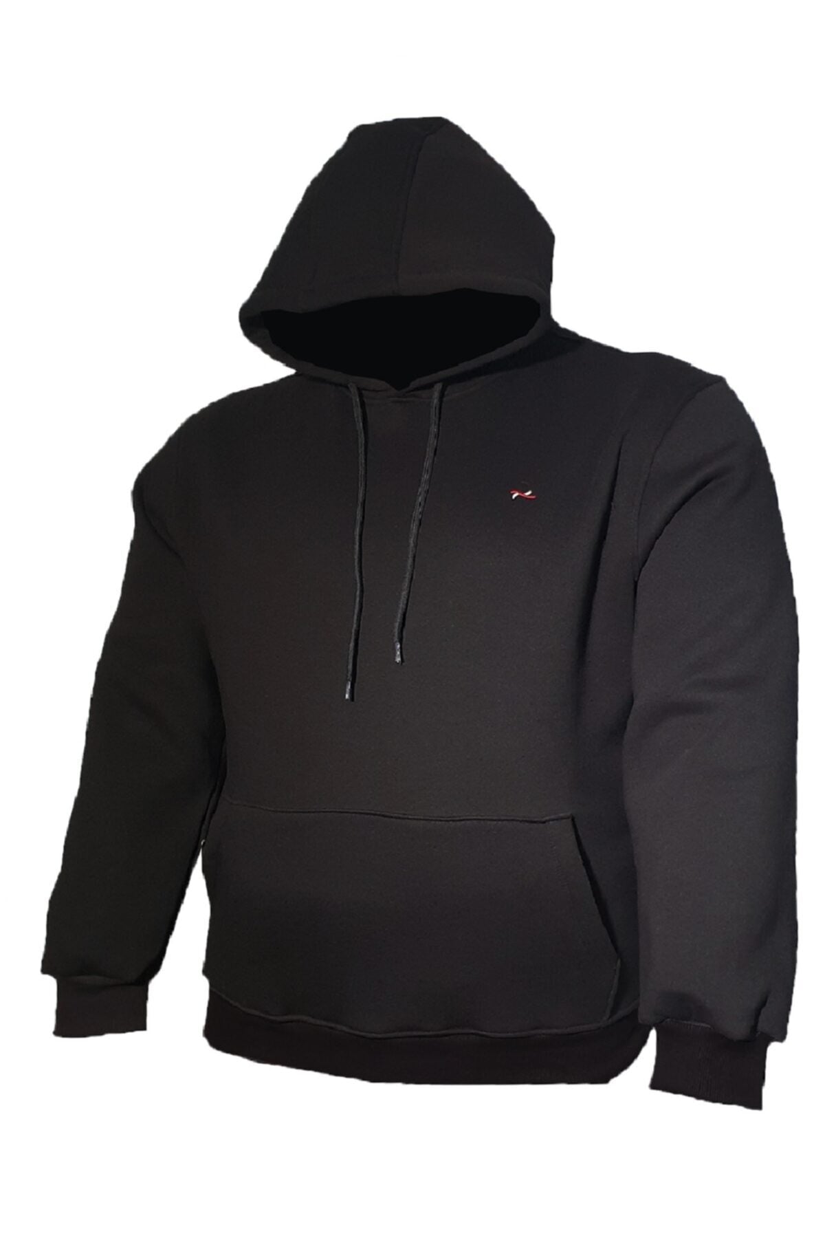 Büyük Beden Kapşonlu Kışlık Sweatshirt