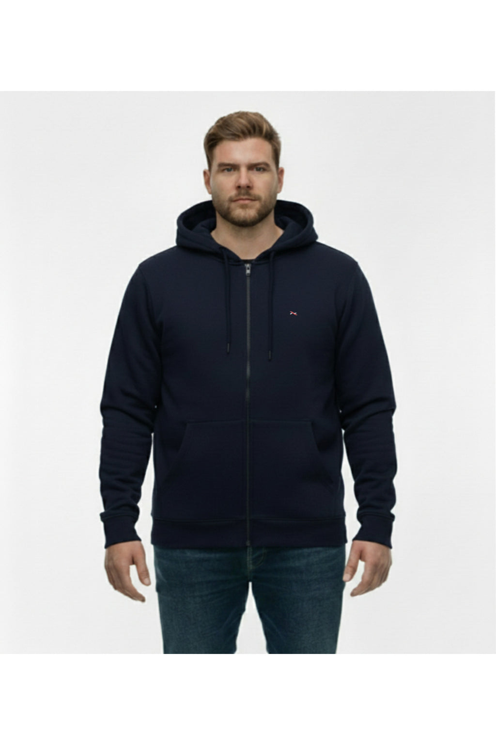 Büyük Beden Kapşonlu Fermuarlı Kışlık Sweatshirt