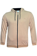 Büyük Beden Kapşonlu Fermuarlı Kışlık Sweatshirt