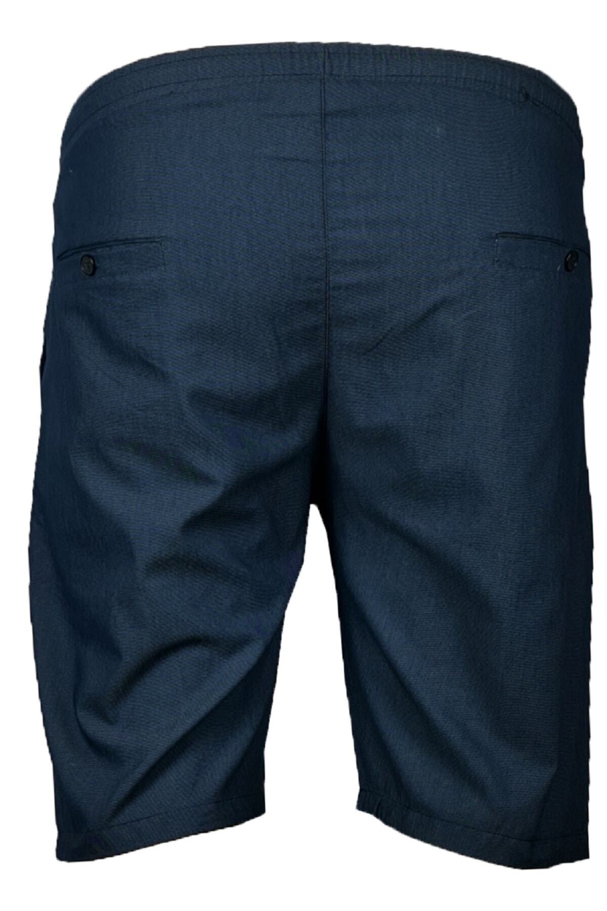 Büyük Beden Beli Lastikli Chino Short