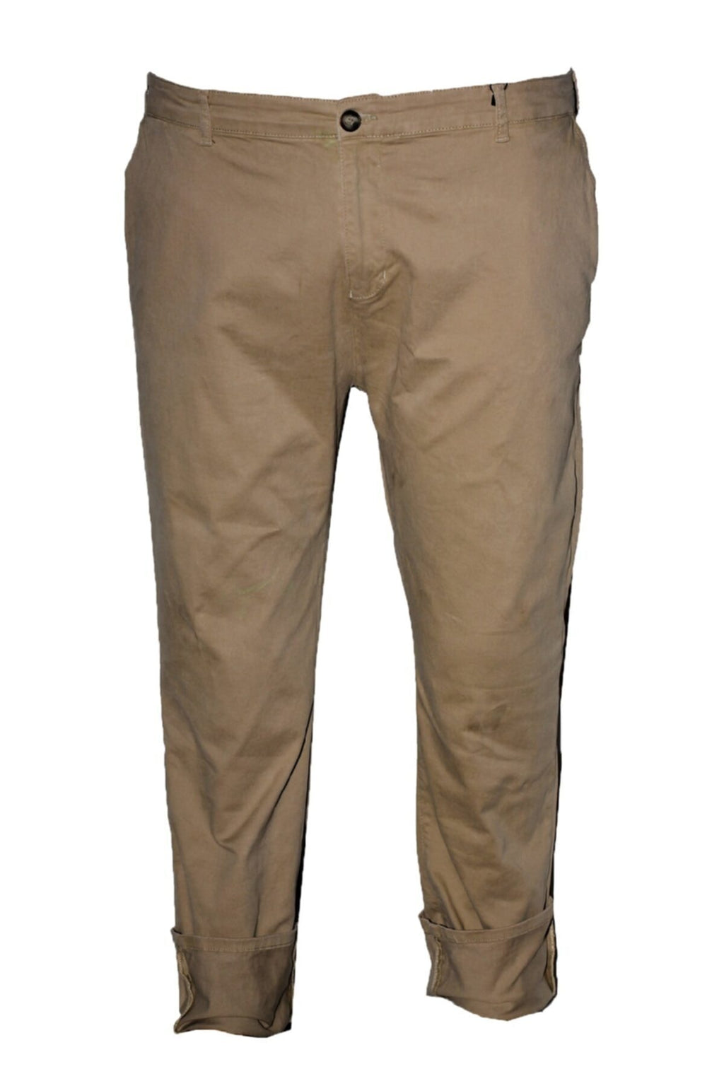 Erkek Bej Büyük Beden Kışlık Gabardin Pantolon