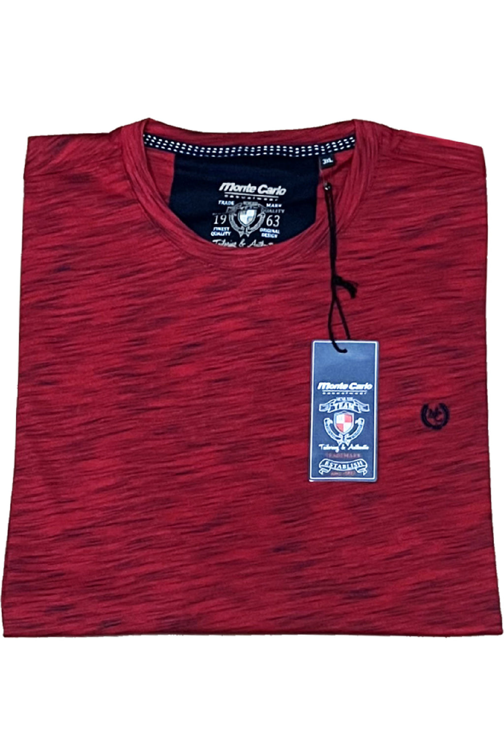 Büyük Beden Flamlı Likralı Penye T-shirt