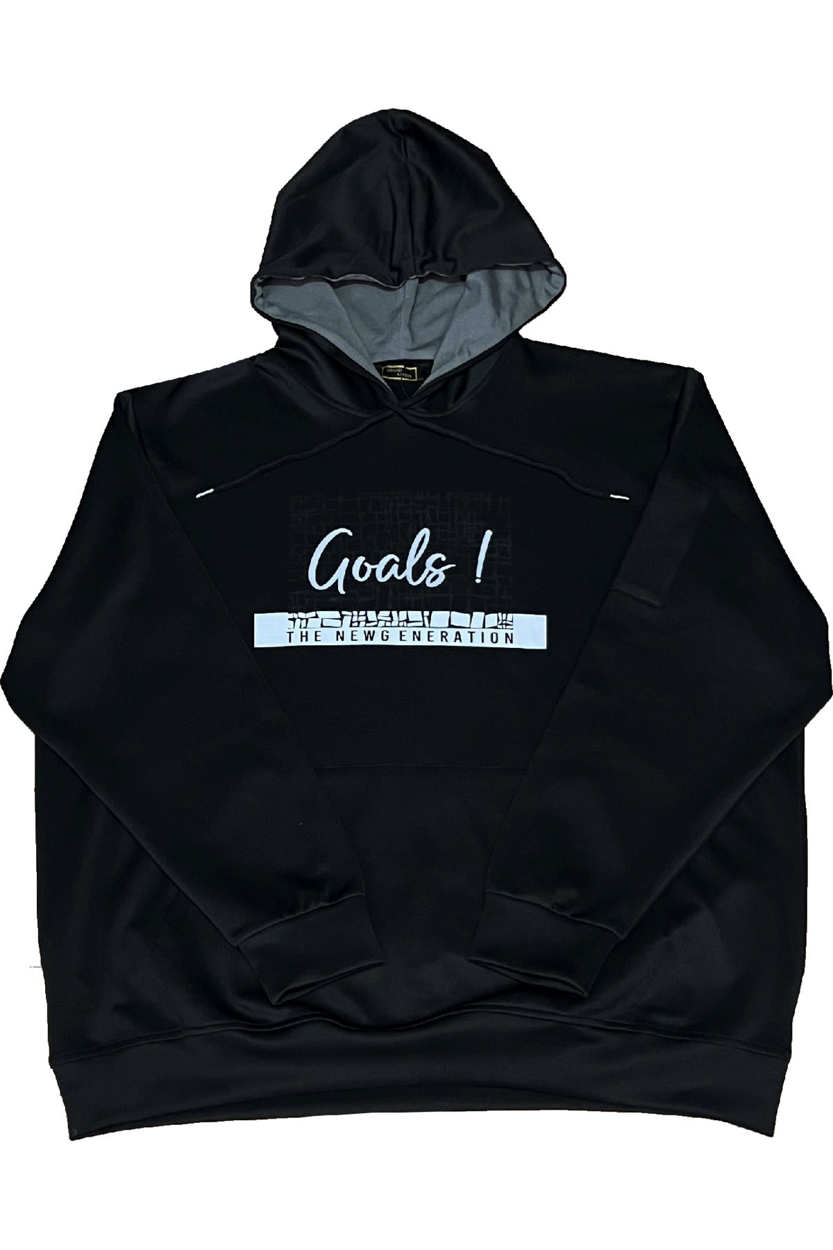 Büyük Beden Kapşonlu Baskılı Sweatshirt