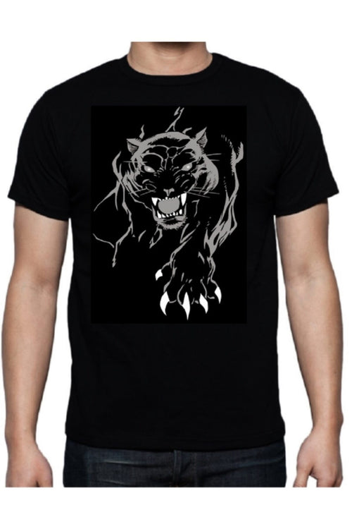 Büyük Beden Baskılı Likralı T-shirt