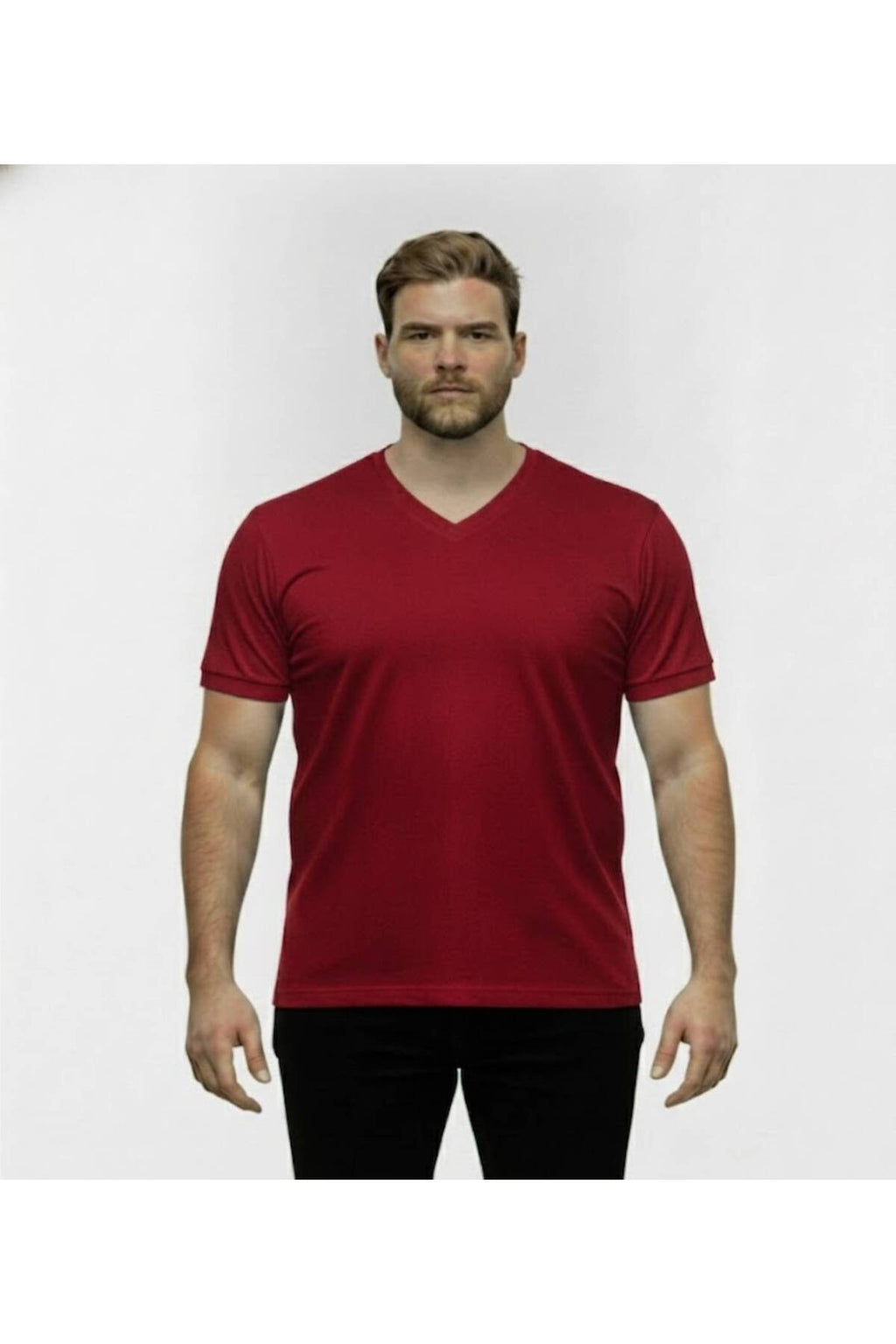 Büyük Beden V Yaka Tshirt