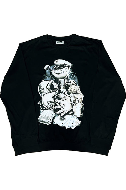 Büyük Beden Baskılı Sweatshirt