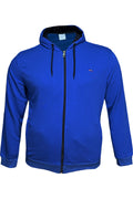 Büyük Beden Kapşonlu Fermuarlı Kışlık Sweatshirt