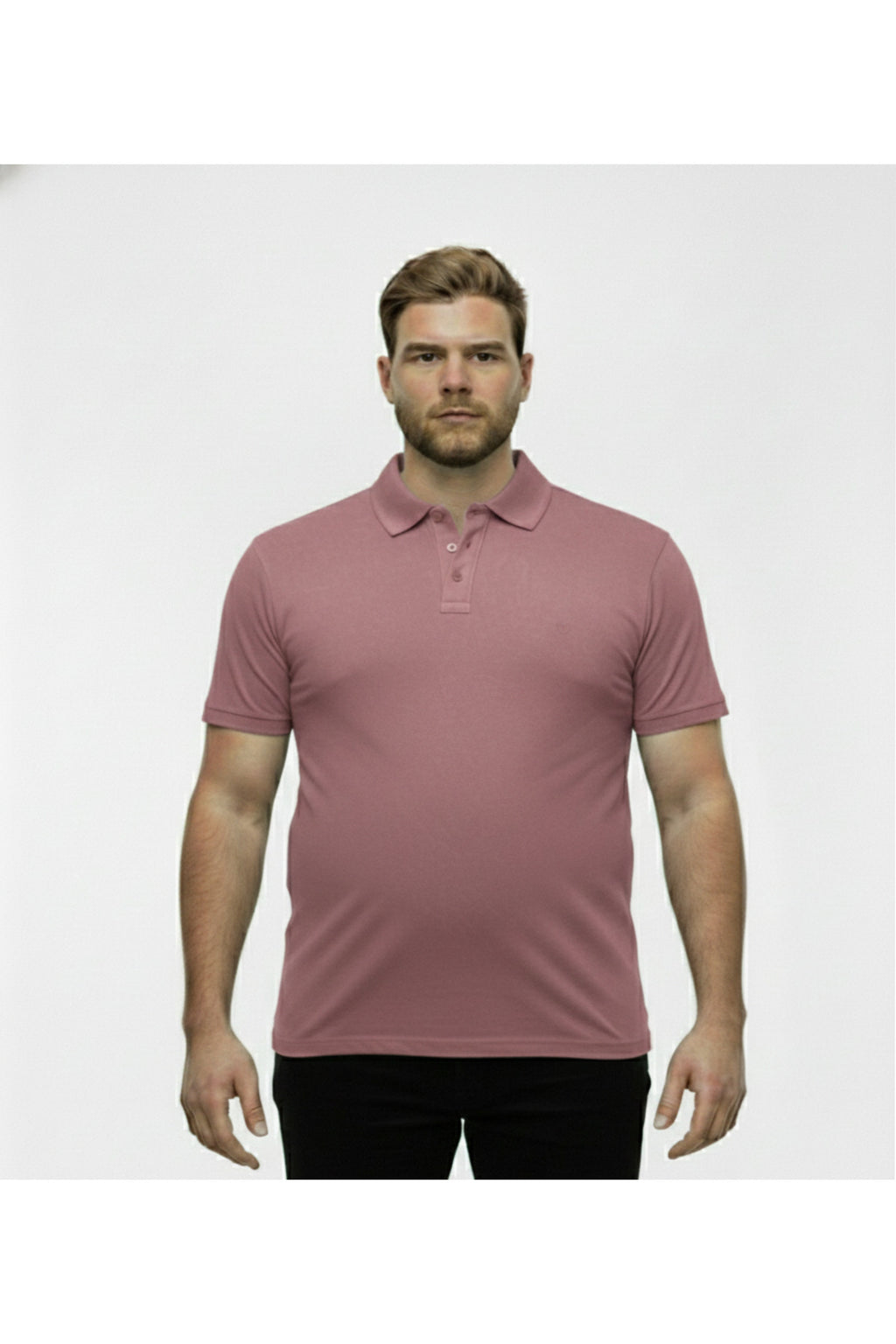 Büyük Beden Likralı Polo Yaka Lakost T-shirt