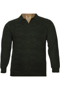 Büyük Beden Polo Yaka Kışlık Baskılı Sweatshirt