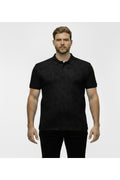 Büyük Beden Desenli Polo Yaka T-shirt