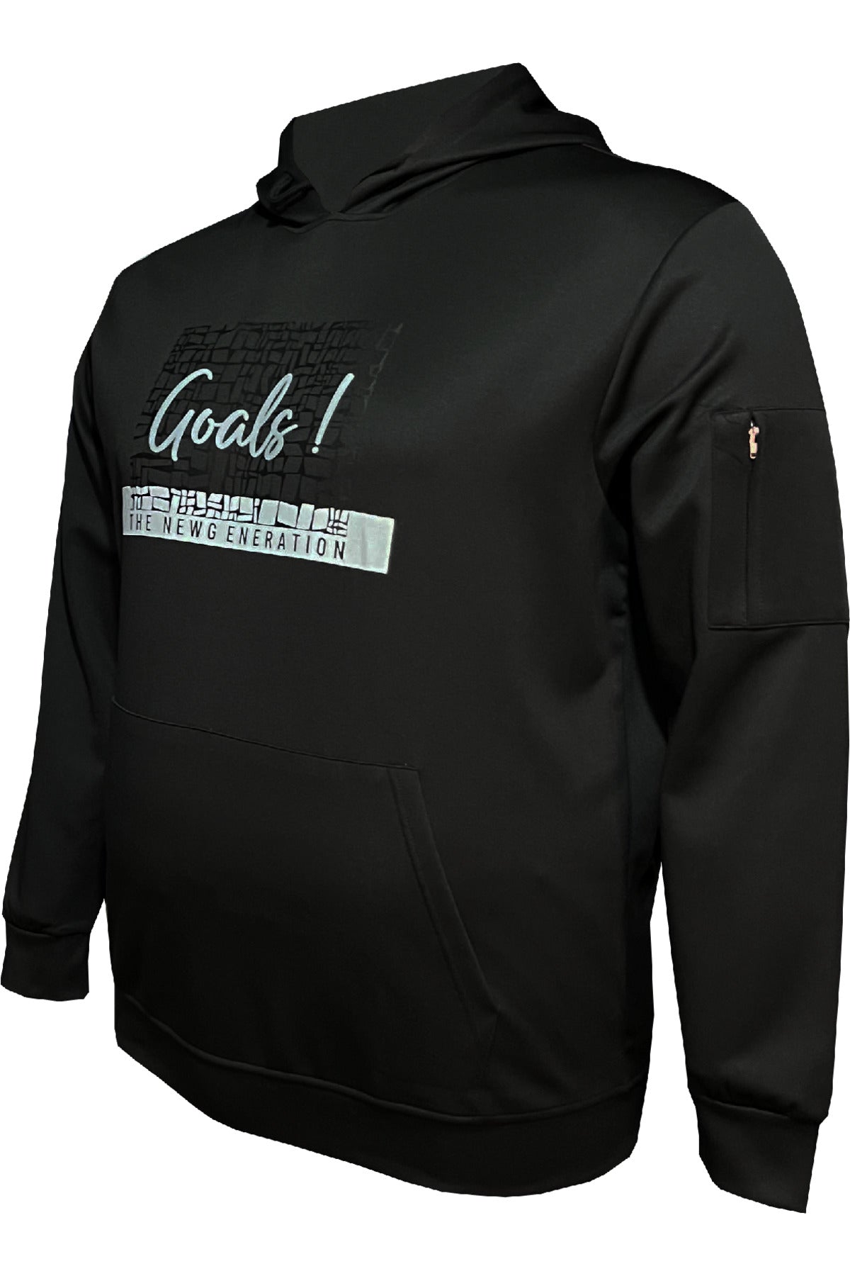 Büyük Beden Kapşonlu Baskılı Sweatshirt