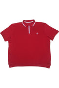 Büyük Beden Altı Lastikli Polo Yaka T-shirt
