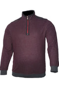 Erkek Büyük Beden Yakası Fermuarlı Kışlık Sweatshirt