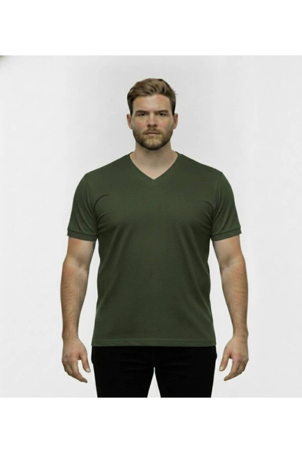 Büyük Beden V Yaka Tshirt