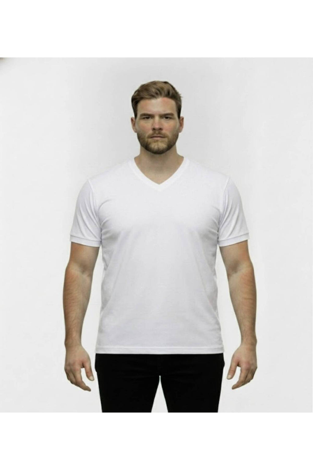 Büyük Beden V Yaka Tshirt