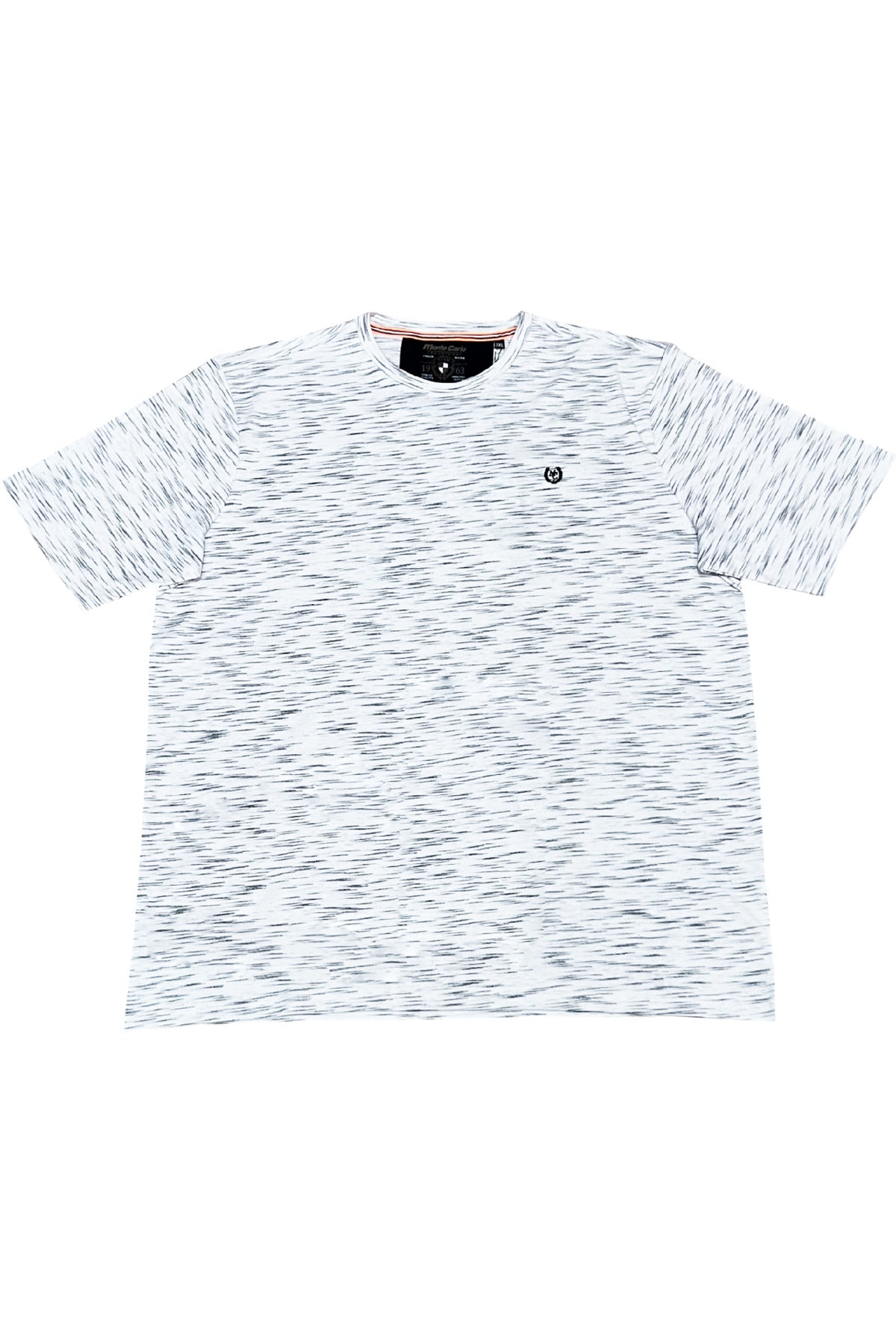 Büyük Beden Flamlı Likralı Penye T-shirt