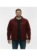 Büyük Beden Fermuarlı Polar Sweatshirt Bordo