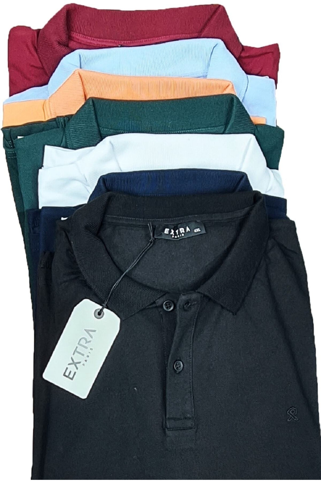Büyük Beden Polo Yaka Lakost T-shirt