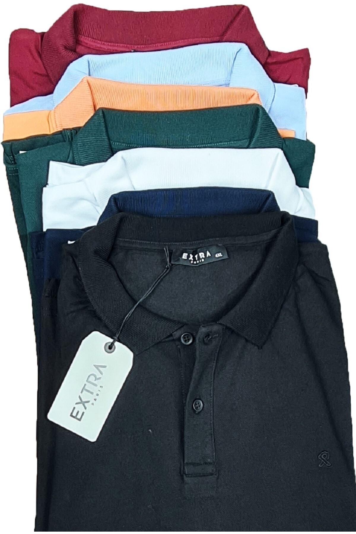 Büyük Beden Polo Yaka Lakost T-shirt