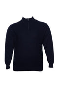 Büyük Beden Yakası Fermuarlı Triko Sweatshirt