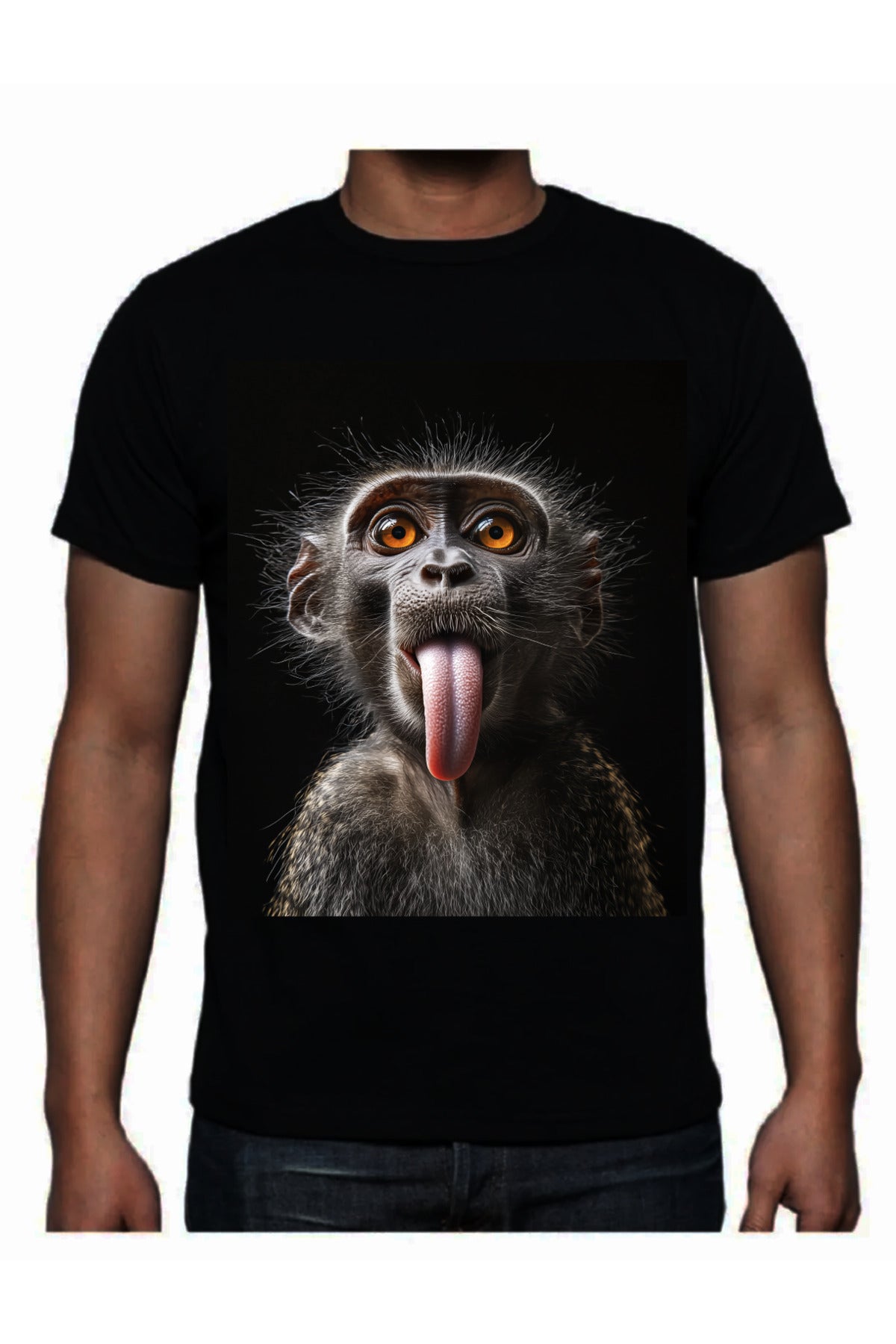 Büyük Beden Dijital Baskılı T-shirt