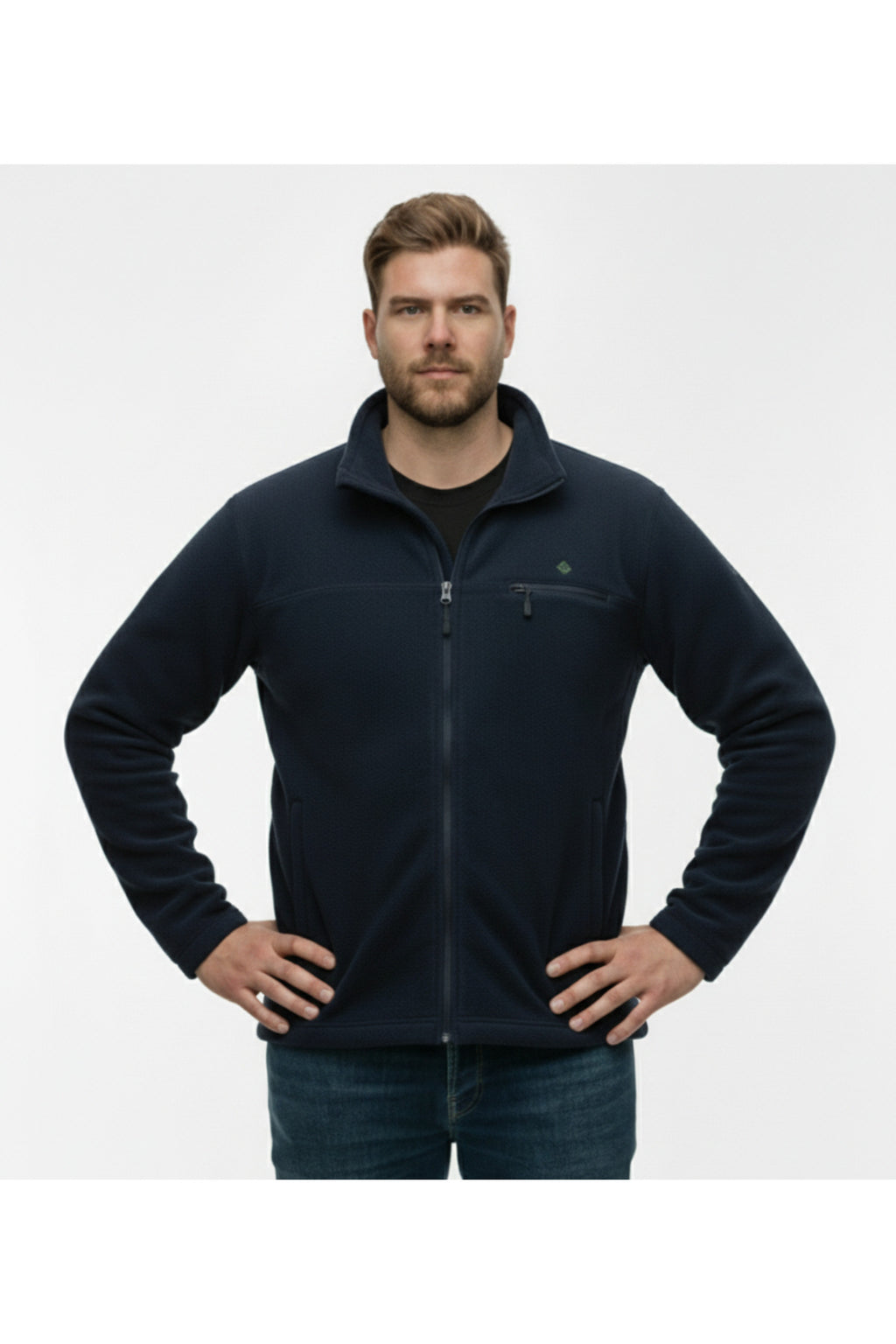Büyük Beden Fermuarlı Polar Sweatshirt Bordo
