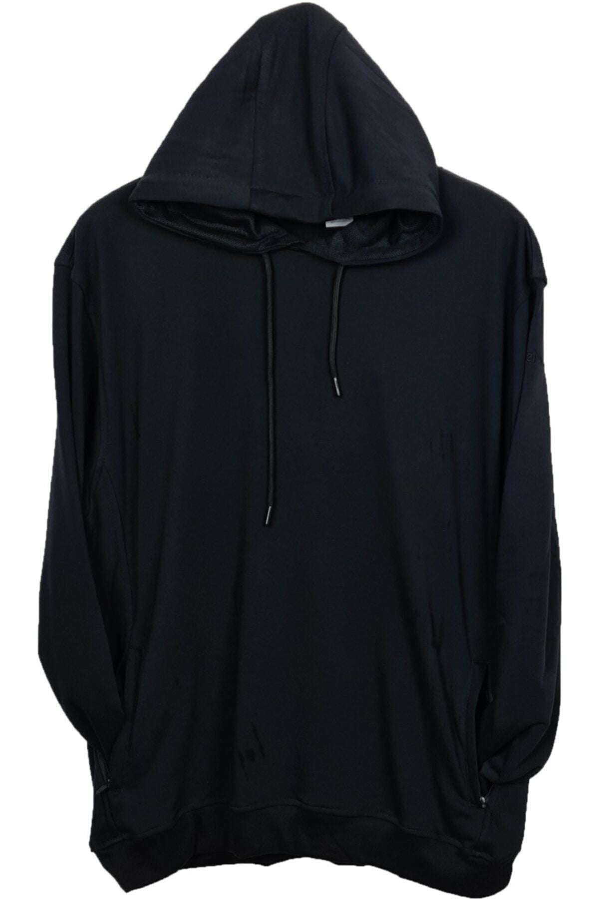 Büyük Beden Kapüşonlu Sweatshirt Yeşil