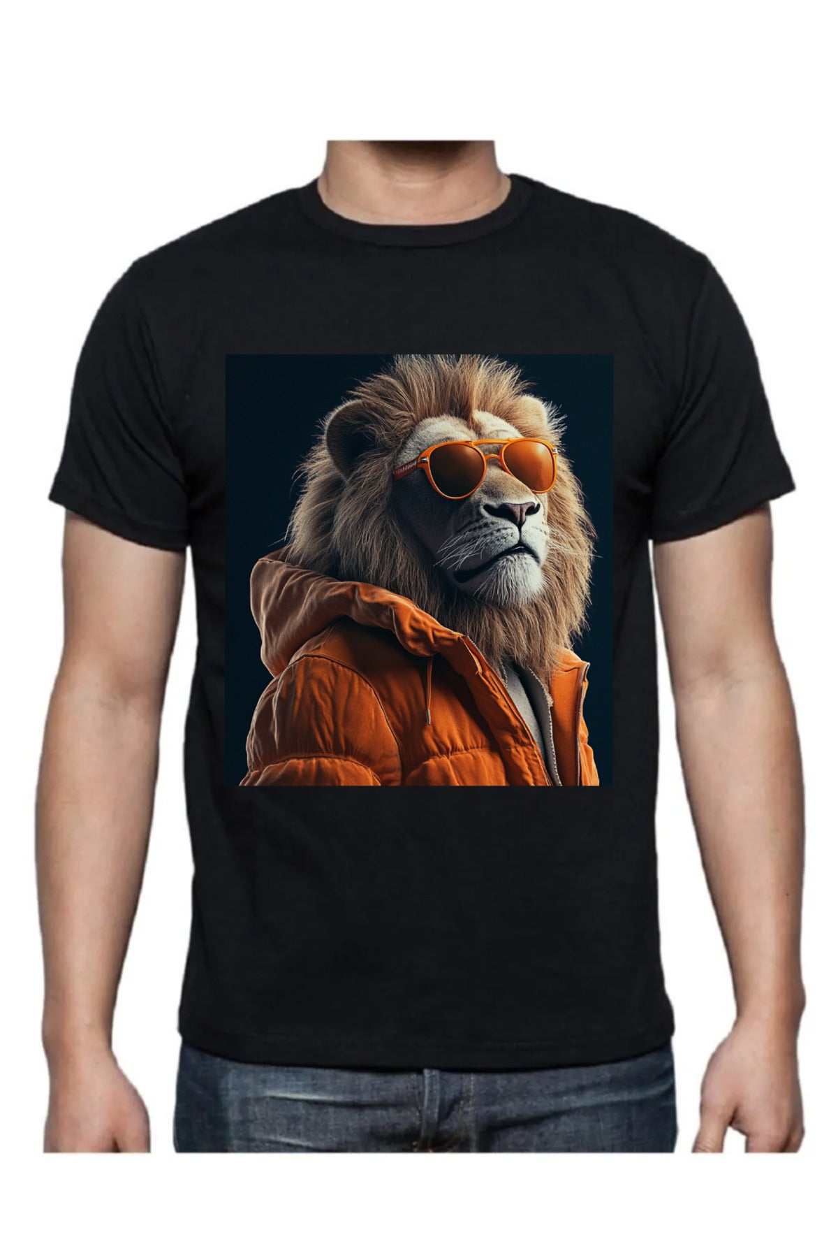 Büyük Beden Dijital Baskılı T-shirt