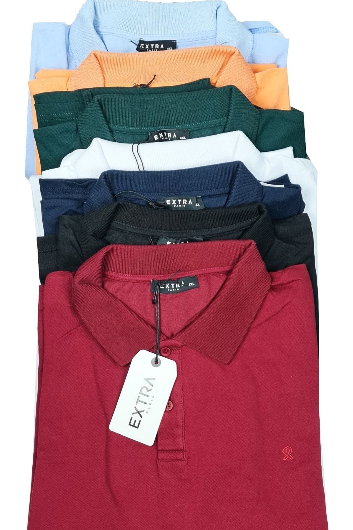Büyük Beden Polo Yaka Lakost T-shirt