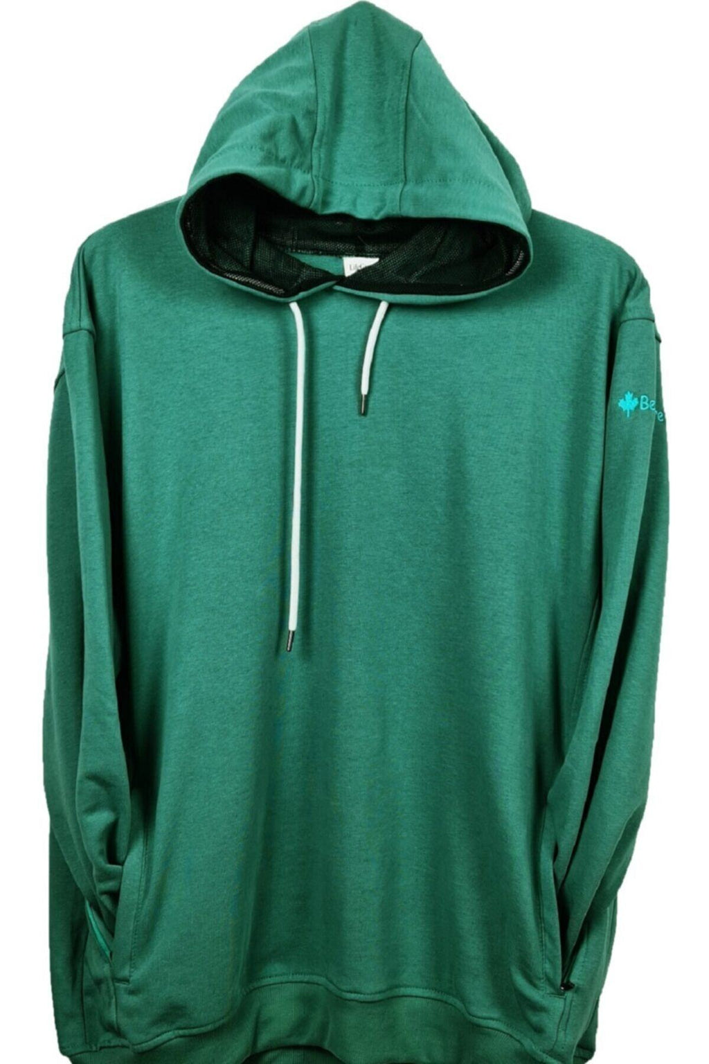 Büyük Beden Kapüşonlu Sweatshirt Yeşil