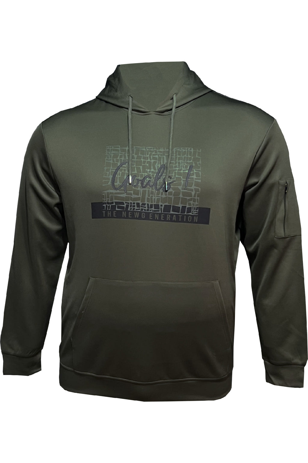 Büyük Beden Kapşonlu Baskılı Sweatshirt