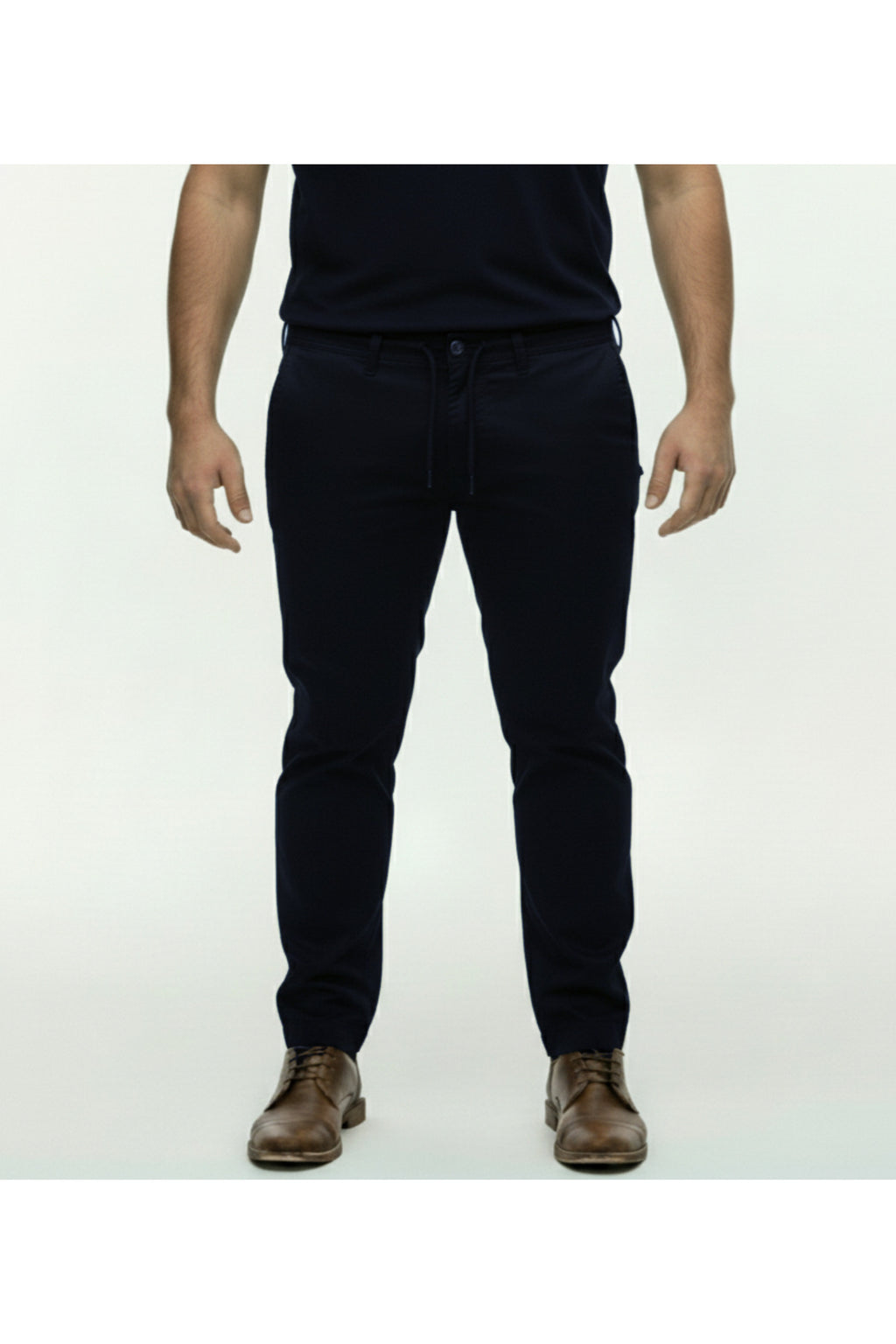 Büyük Beden Beli Lastikli Gabardin Pantolon