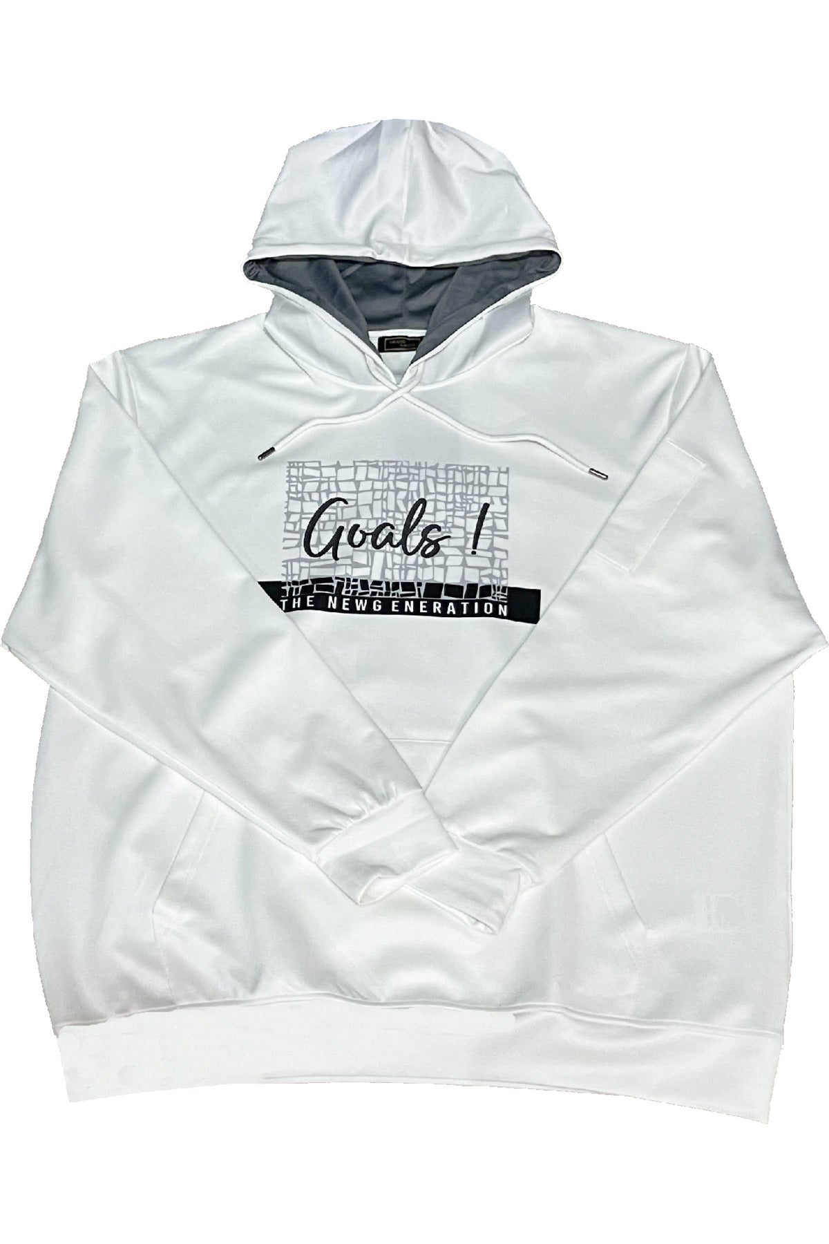 Büyük Beden Kapşonlu Baskılı Sweatshirt