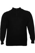 Büyük Beden Yakası Fermuarlı Triko Sweatshirt