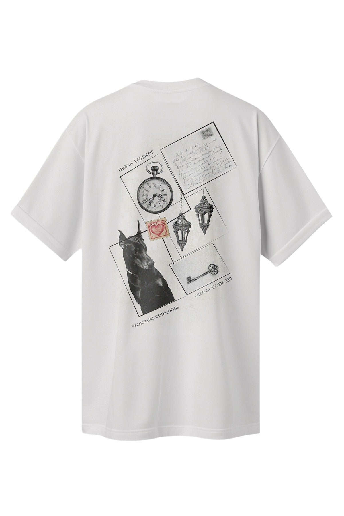 Büyük Beden Dijital Arka Baskılı T-shirt