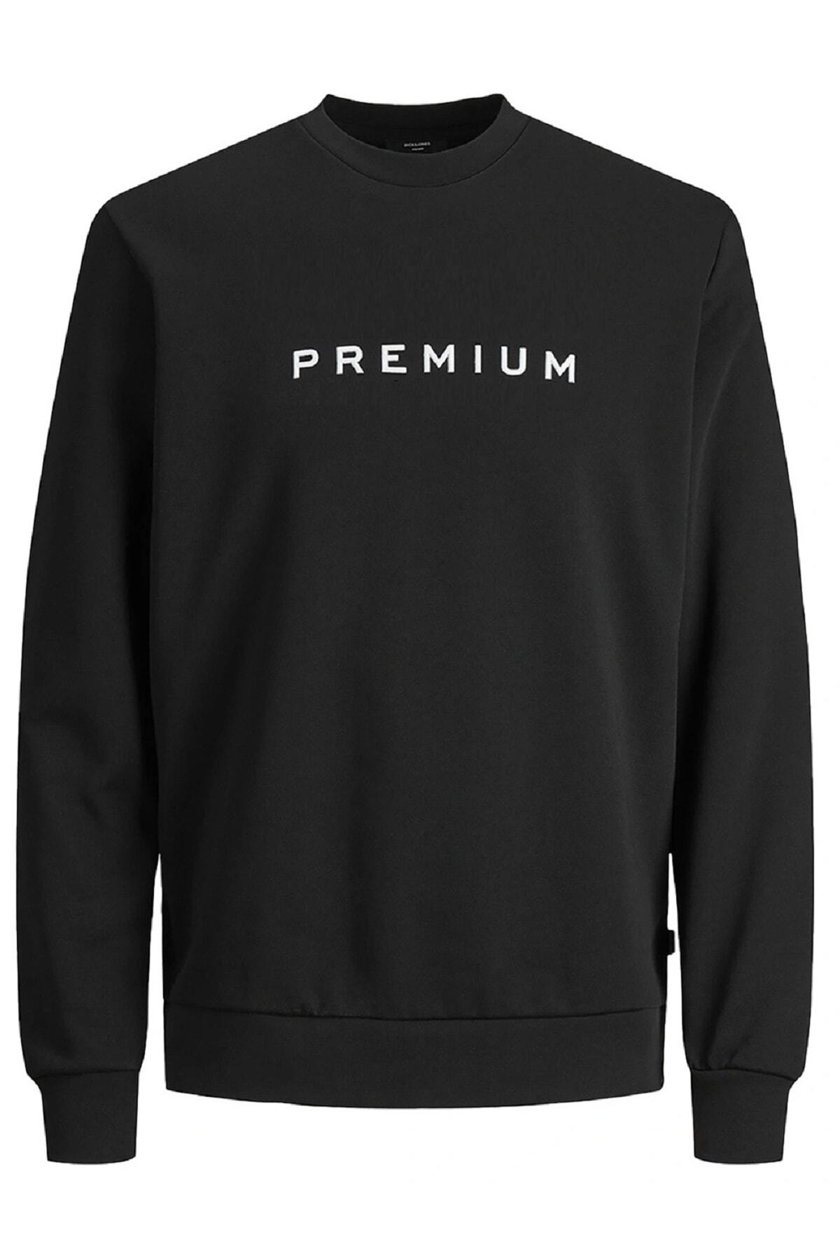 Büyük Beden Bisiklet Yaka Sweatshirt