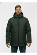 Büyük Beden Softshell Su Geçirmez Kapuşonlu Erkek Kaban 3XL-8L