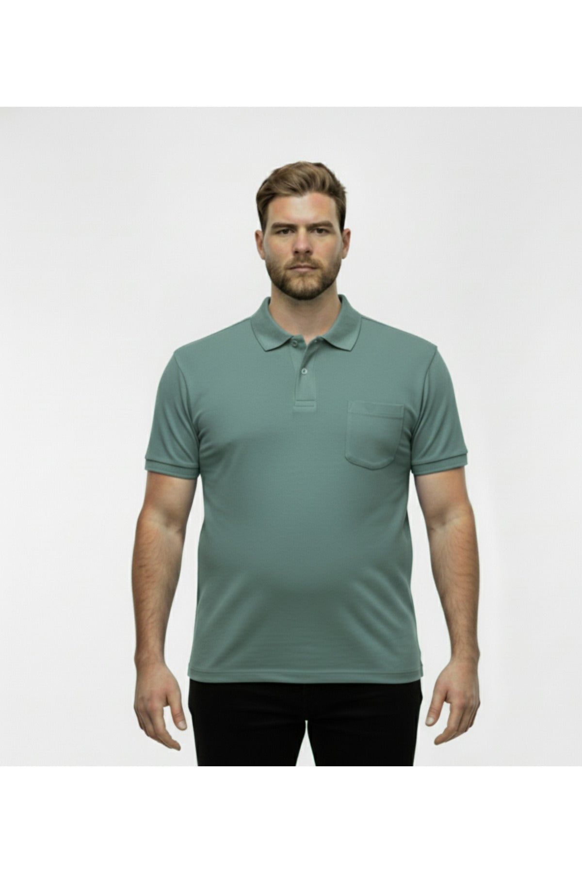 Büyük Beden Polo Yaka T-shirt