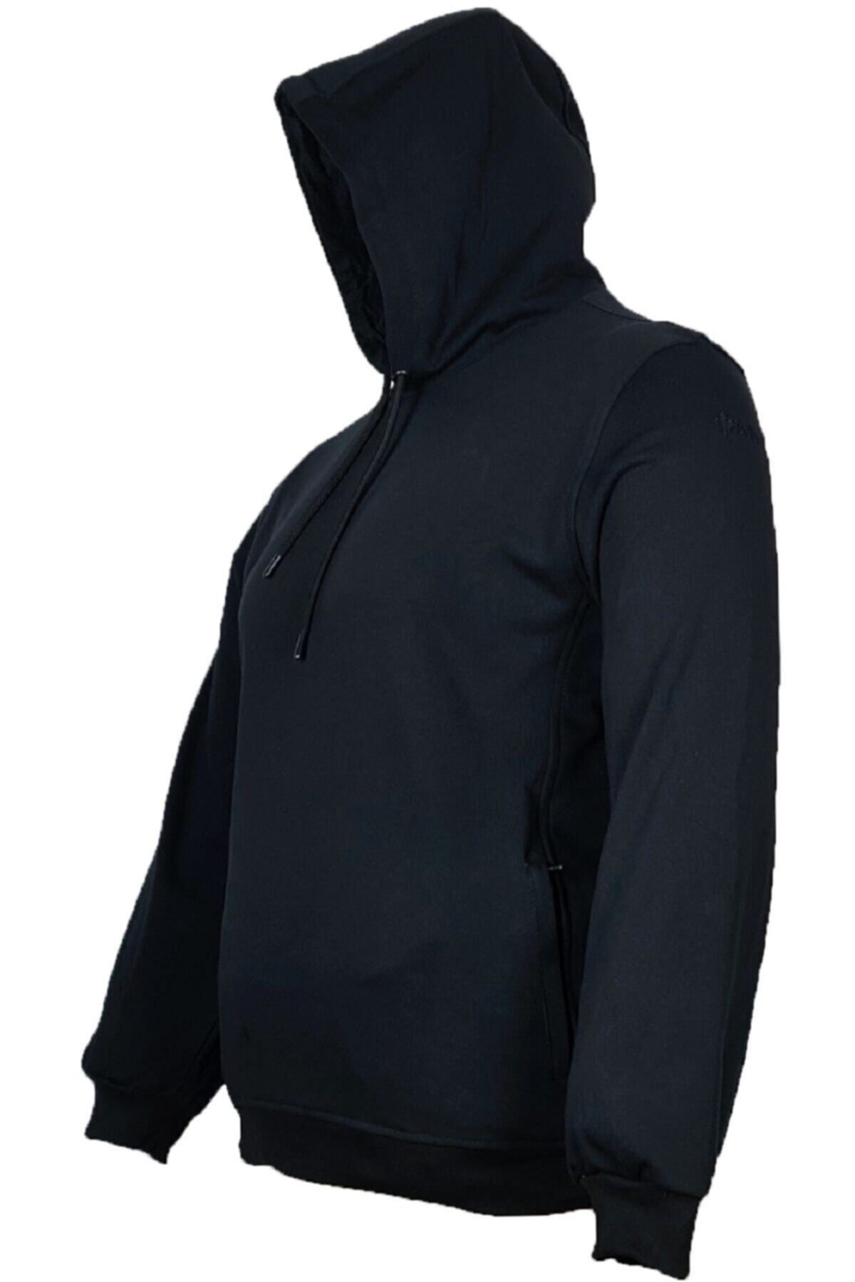 Büyük Beden Kapüşonlu Sweatshirt Yeşil