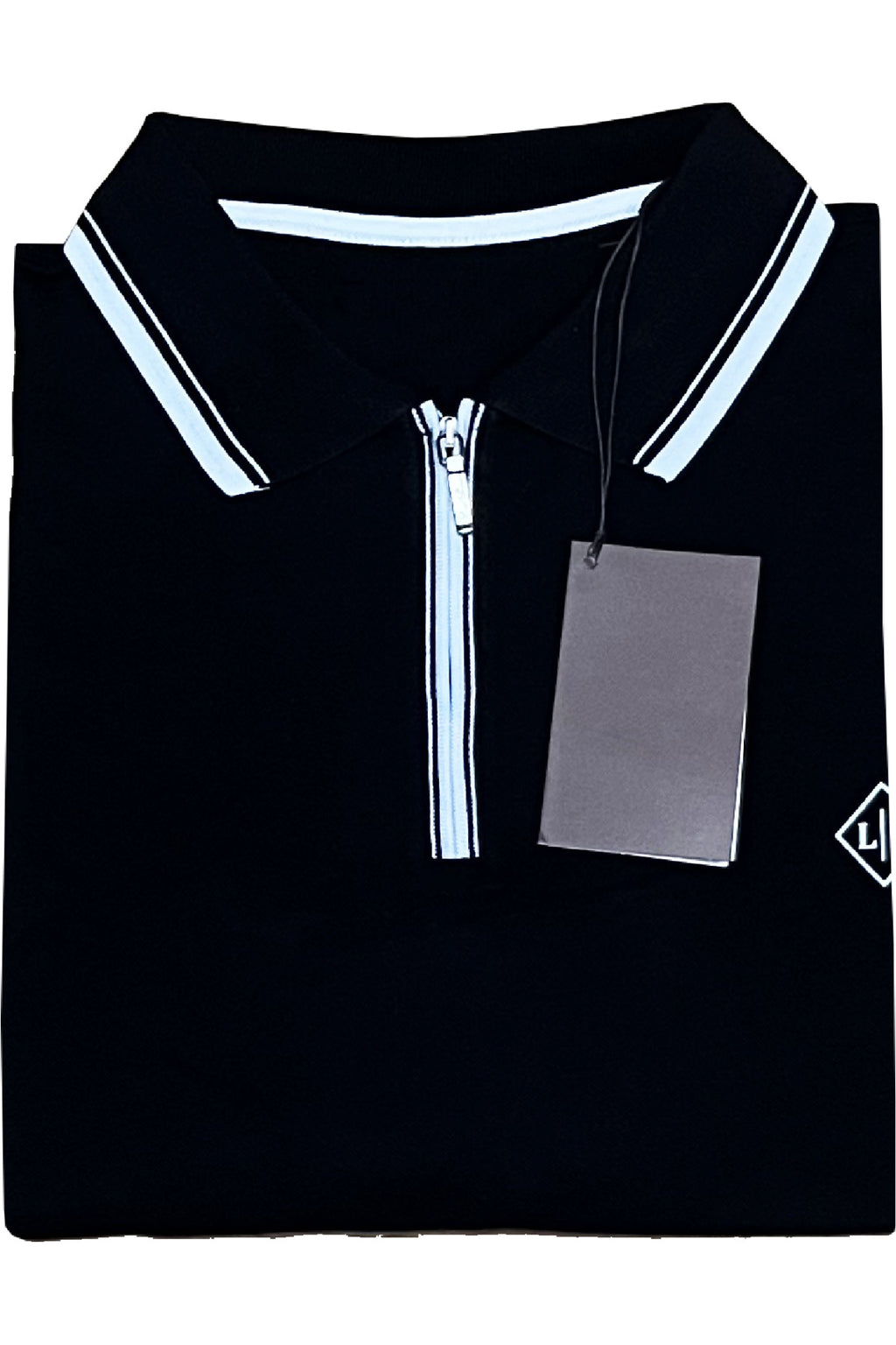 Büyük Beden Altı Lastikli Polo Yaka T-shirt