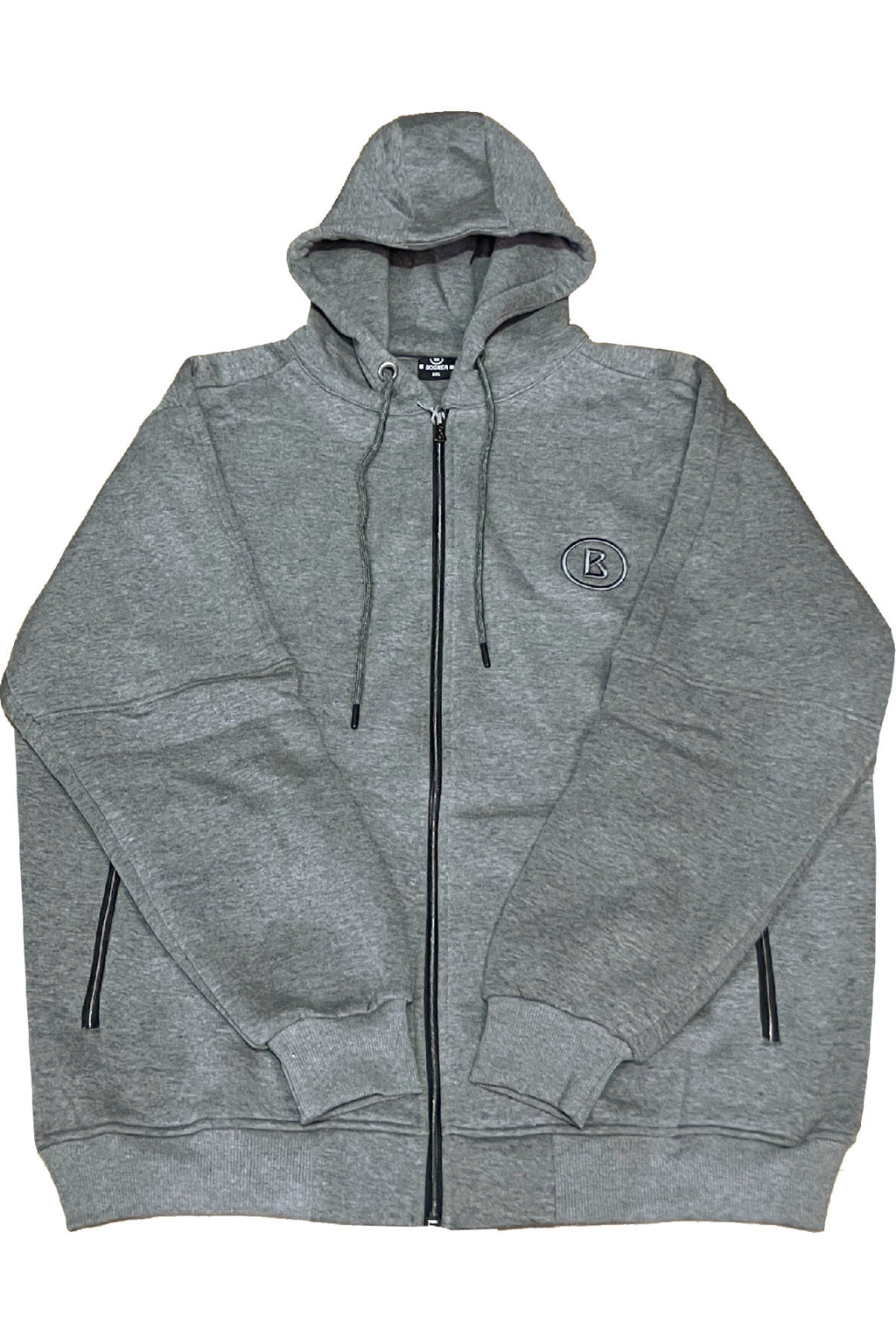 Büyük Beden Kapşonlu Fermuarlı Sweatshirt