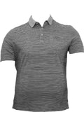 Büyük Beden Polo Yaka Çizgili T-shirt