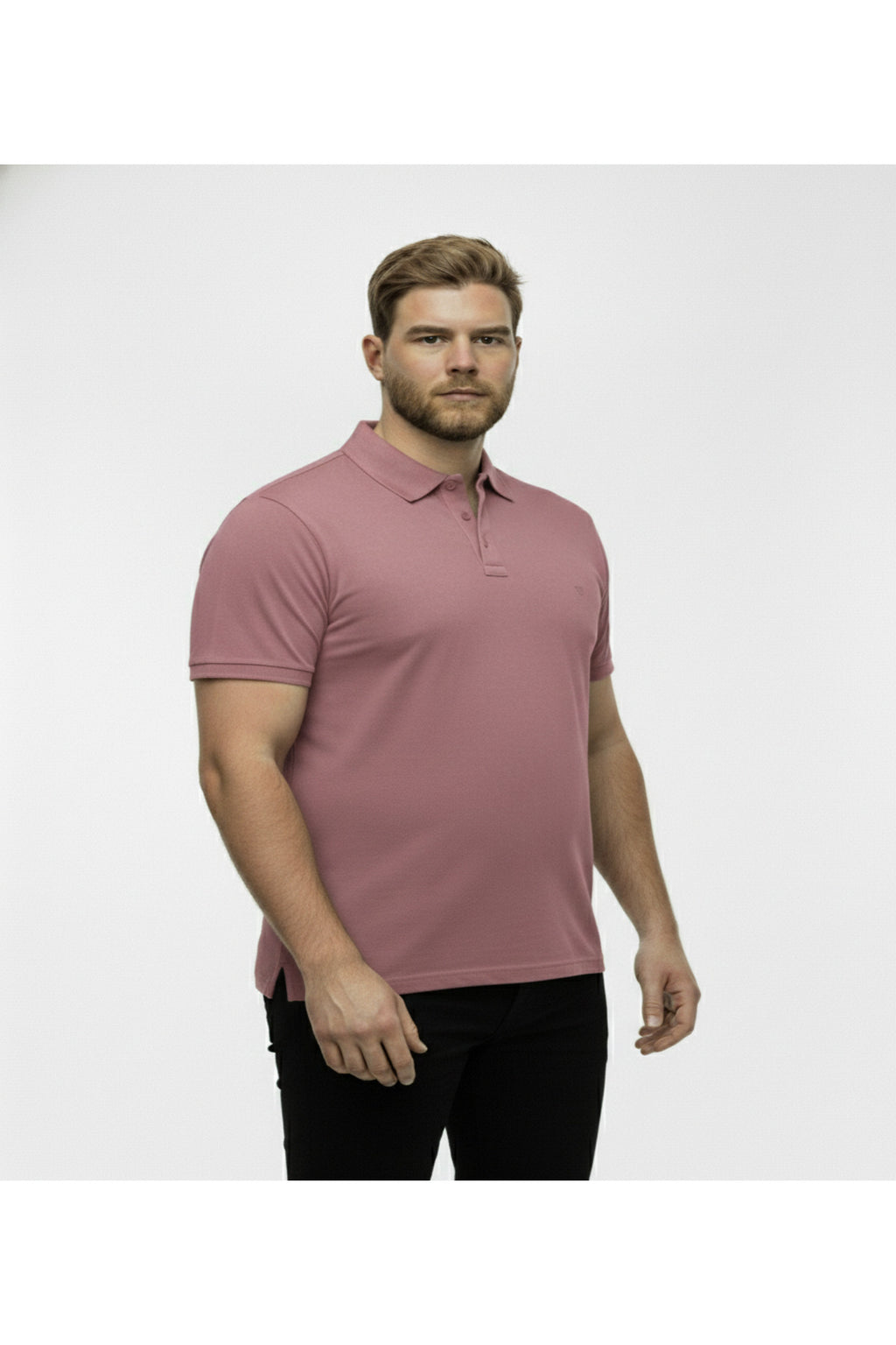 Büyük Beden Likralı Polo Yaka Lakost T-shirt