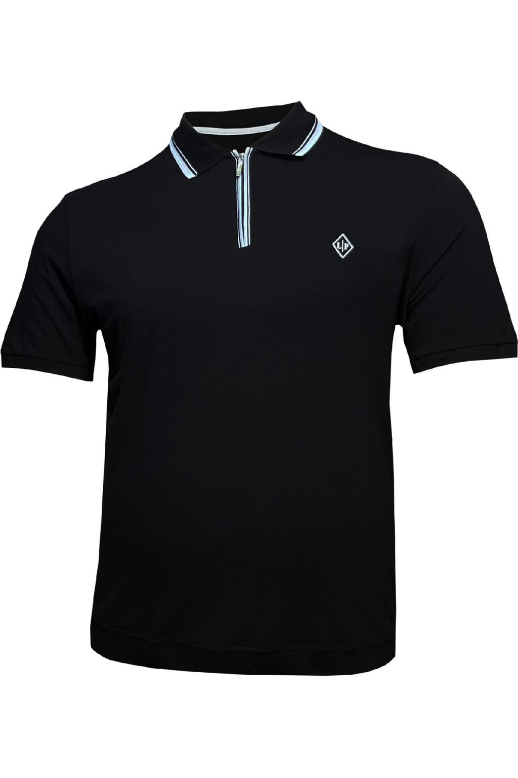 Büyük Beden Altı Lastikli Polo Yaka T-shirt