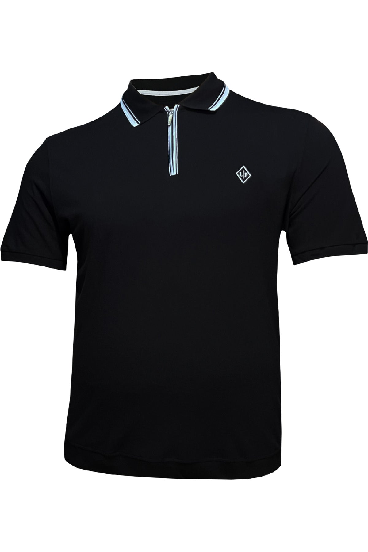 Büyük Beden Altı Lastikli Polo Yaka T-shirt