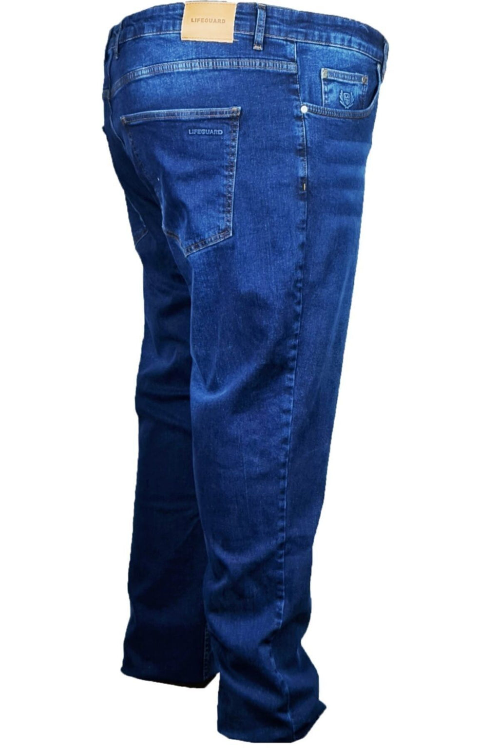 Erkek Indigo Büyük Beden Mevsimlik Likralı Kot Pantolon