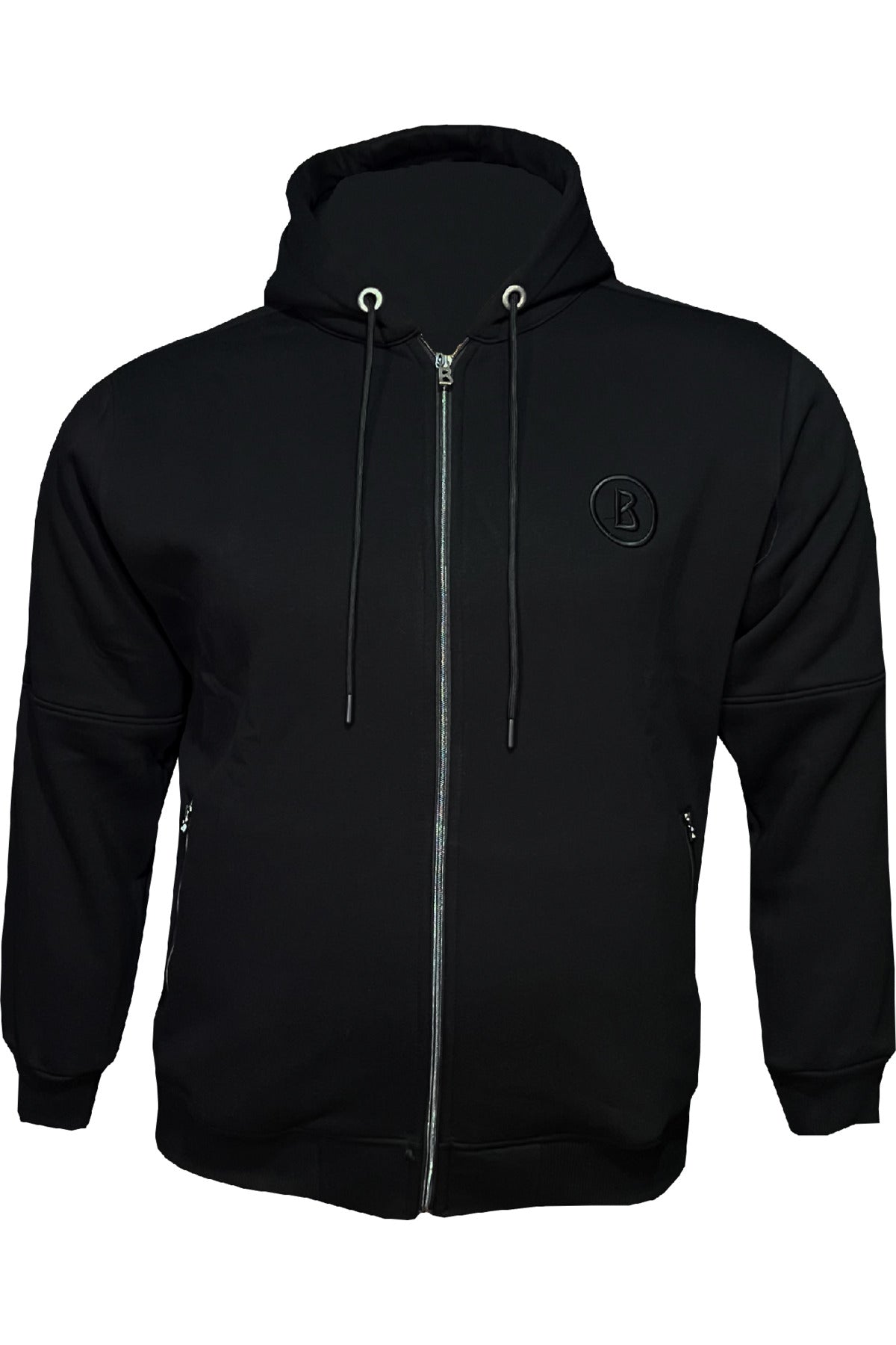 Büyük Beden Kapşonlu Fermuarlı Sweatshirt