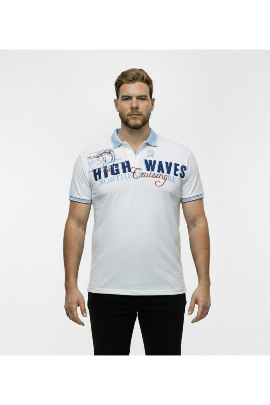 Diorise Büyük Beden Polo Yaka Lakost T-shirt