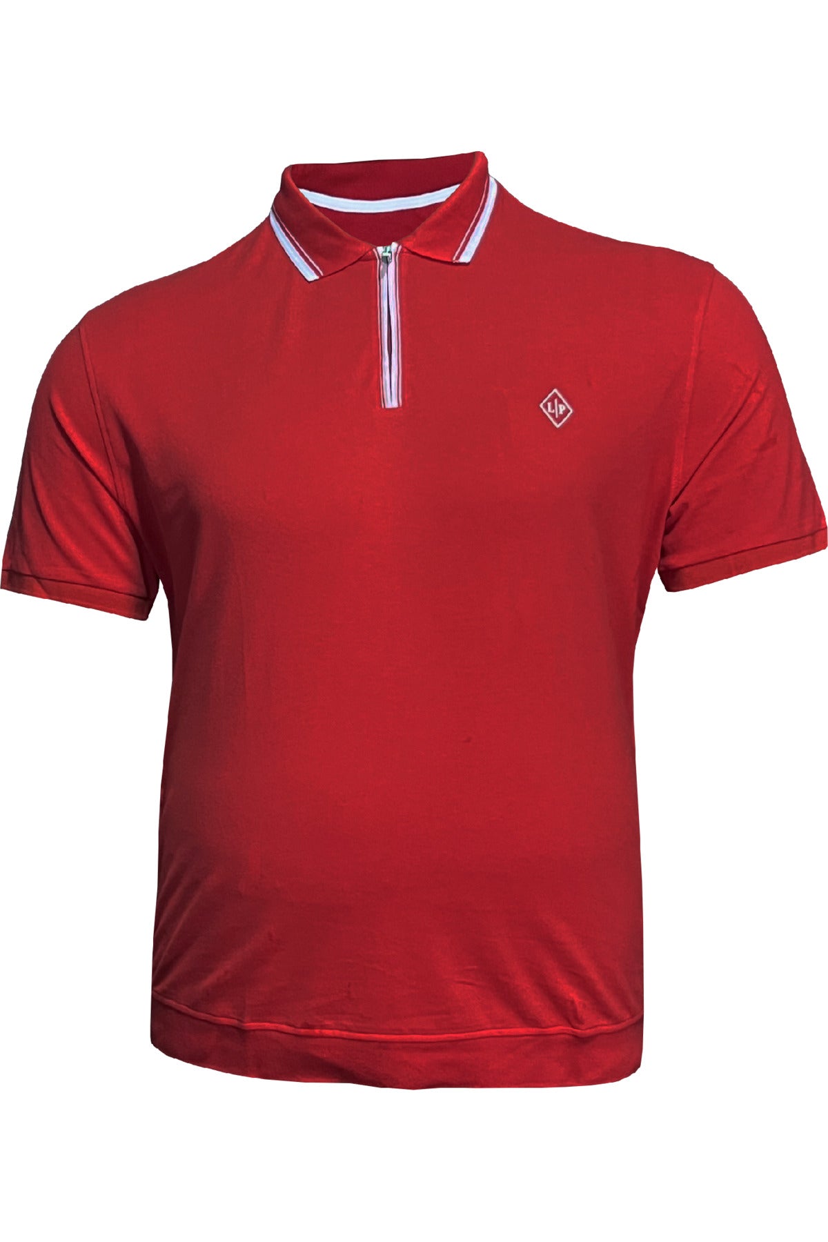 Büyük Beden Altı Lastikli Polo Yaka T-shirt