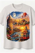 Büyük Beden Dijital Baskılı T-shirt